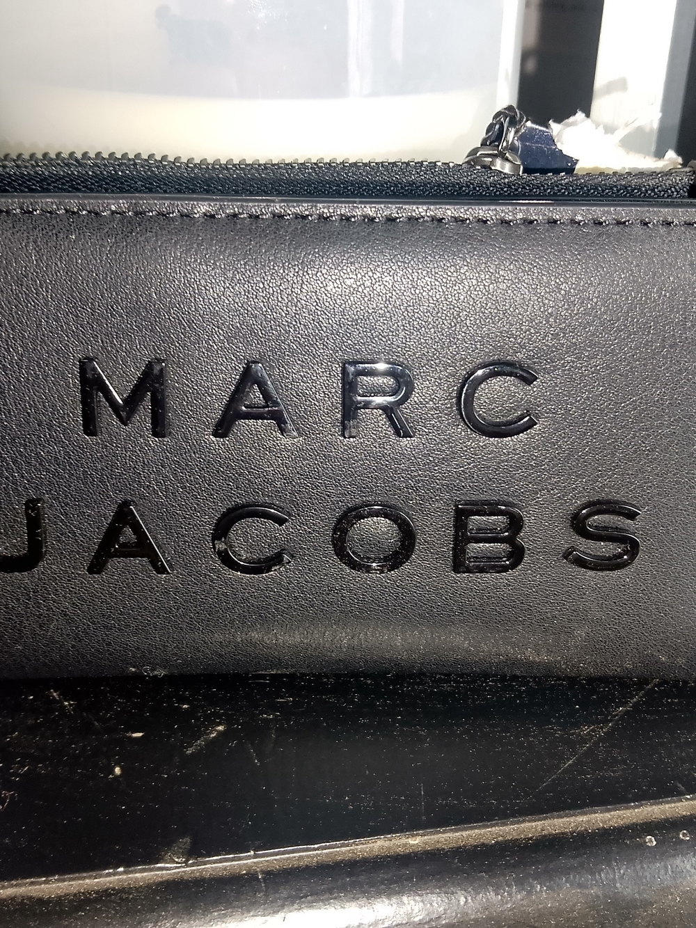 Marc Jacobs Black Embossed Logo Wallet